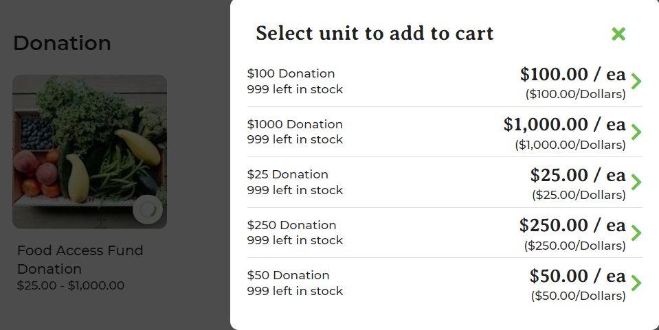 Buying options pop-up shown to customers when adding a Digital Product to cart