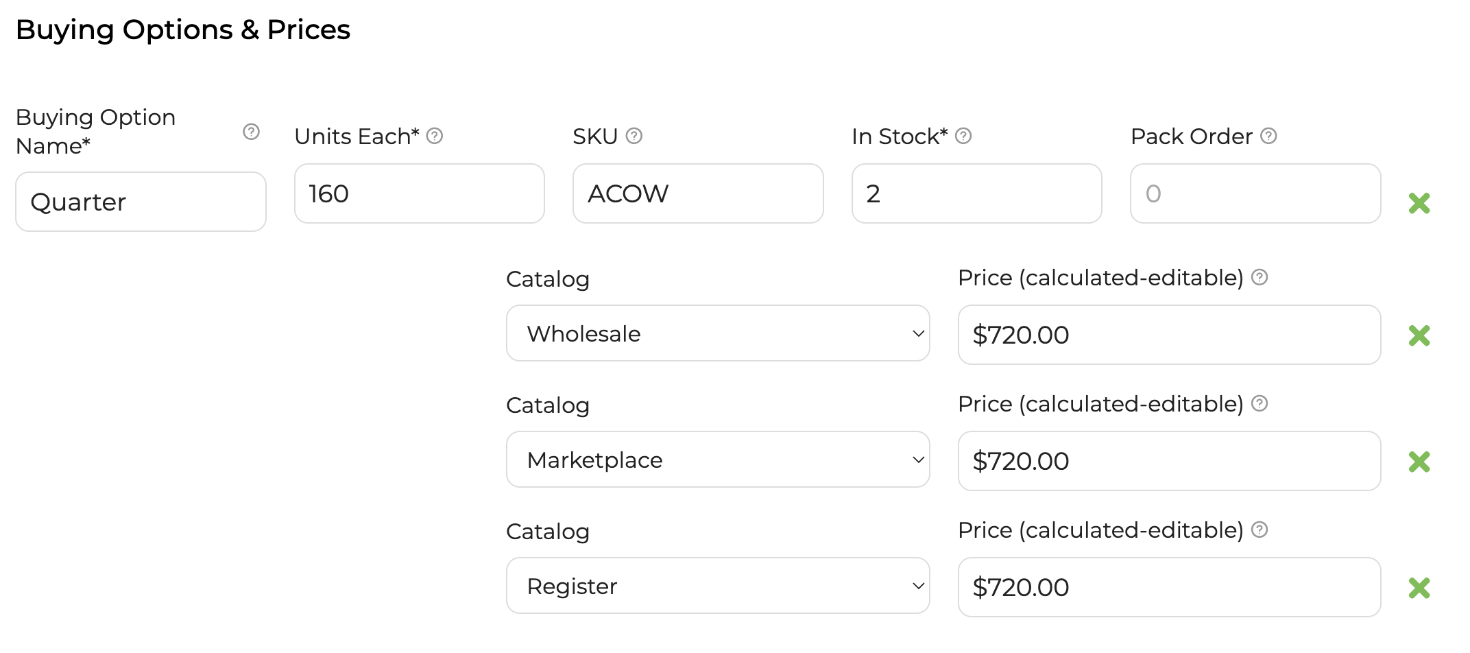 Save dialog with an optional message field for the customer